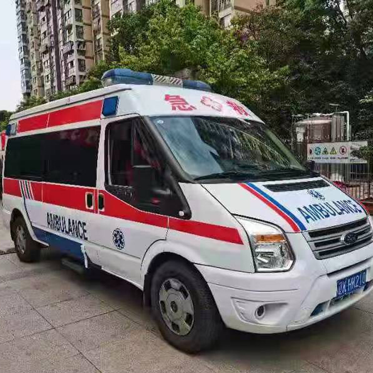 利津长途救护车护送病人返乡